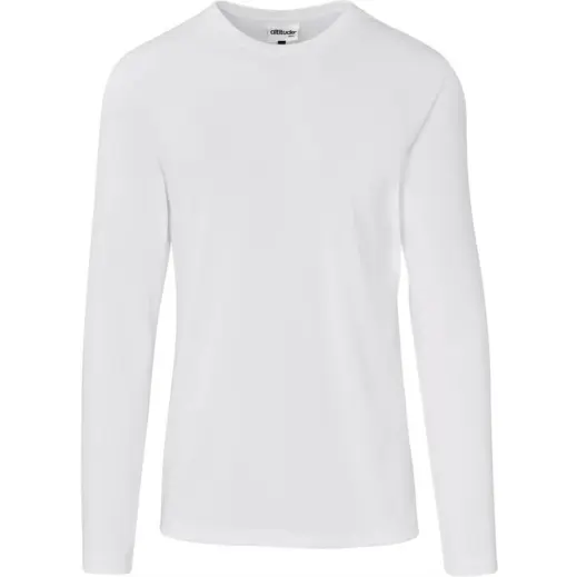 Mens Long Sleeve All Star T-Shirt White Front
