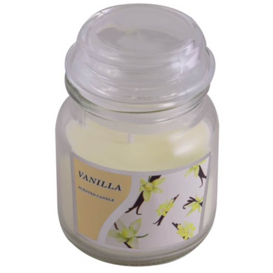 Scented Candle In Jar White Closed