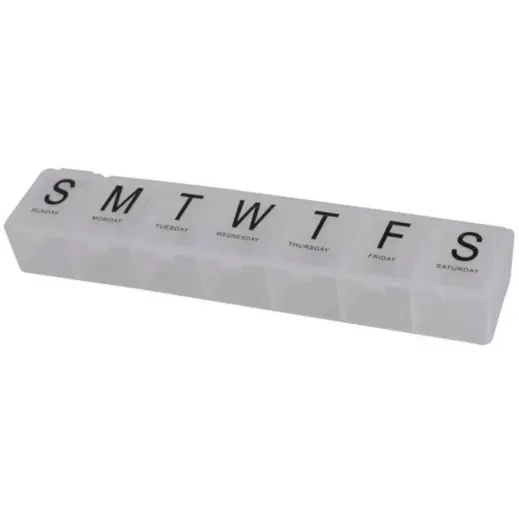 Weekly Pill Box Display Closed