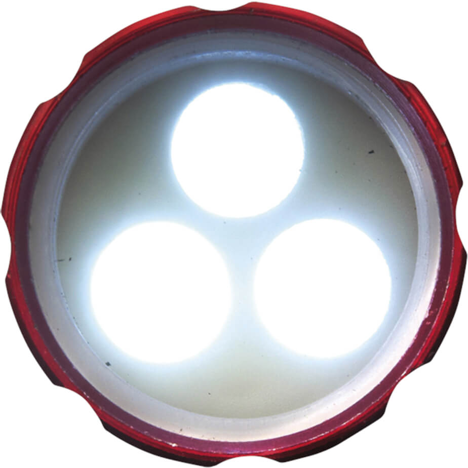 Metal Pocket Torch with LED Lights Close Up