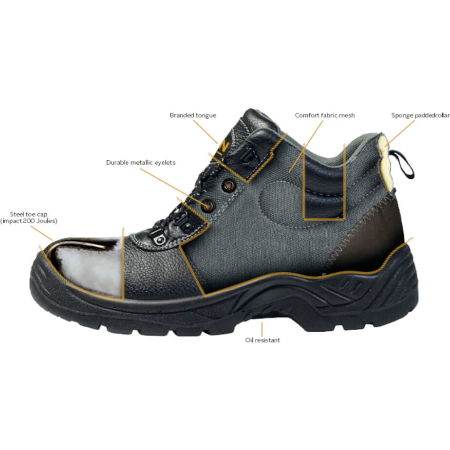 Barron Defender Safety Boot Construction