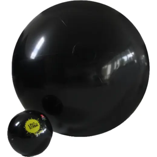 1.5m Solid Black Beach Ball