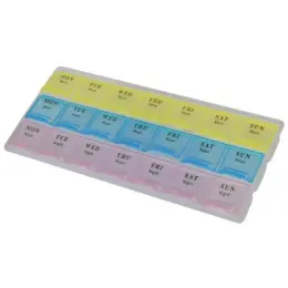3-A-Day Weekly Pill Box Display Image