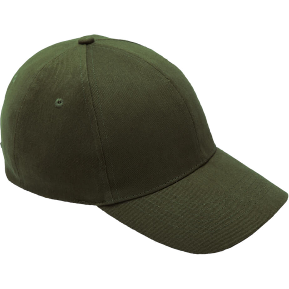 6 Panel Brushed Cotton Cap Olive