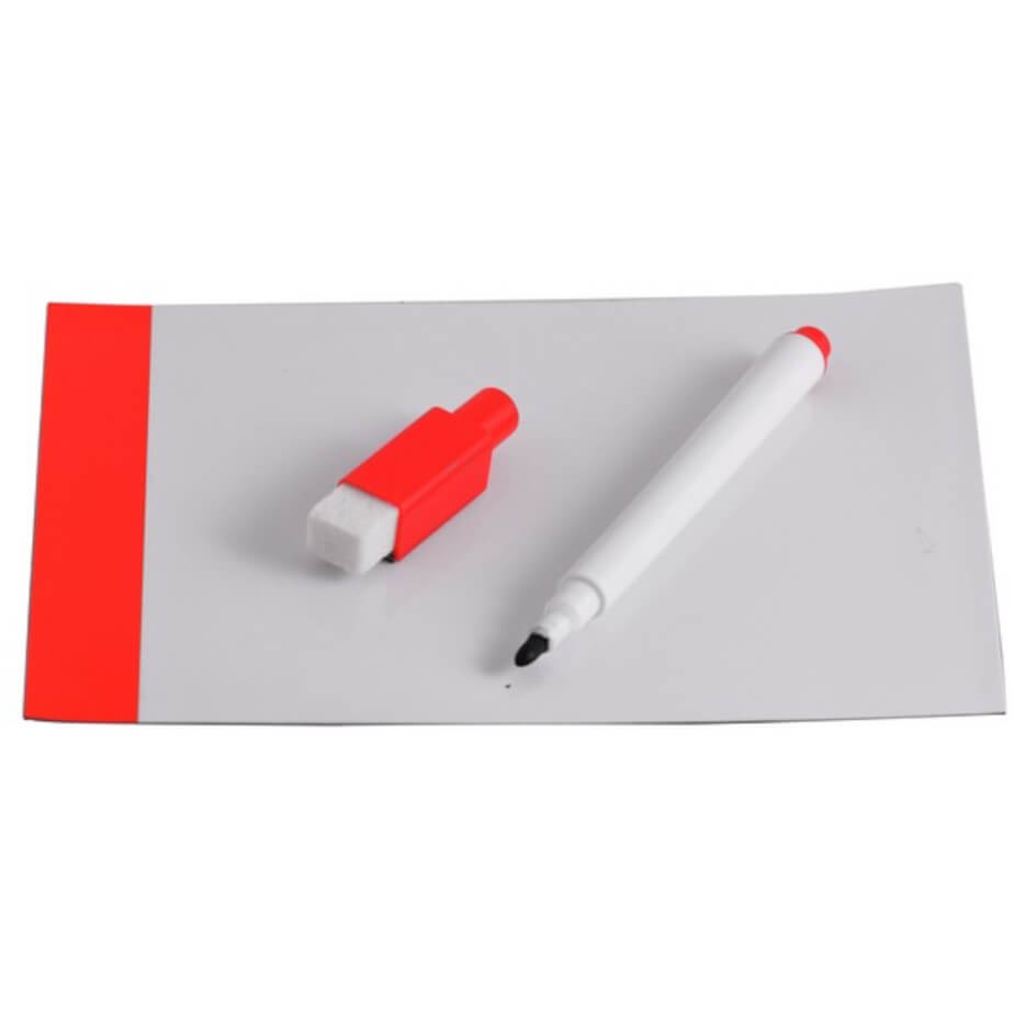 Fridge Magnetic Board & Marker Red Open