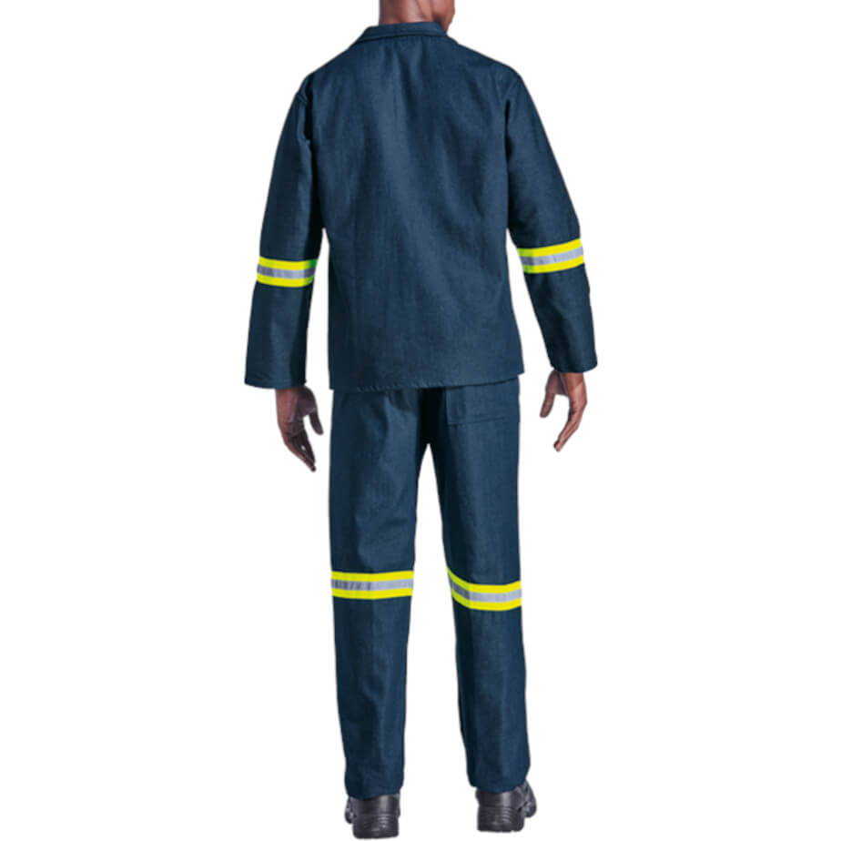 Barron Budget 100 Cotton Conti Suit with Reflective Denim Blue Back