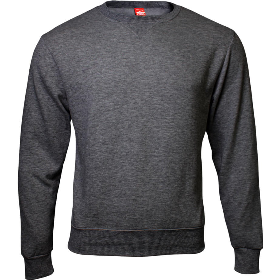 FWRD Basic Crew Neck Sweater Charcoal Melange Front