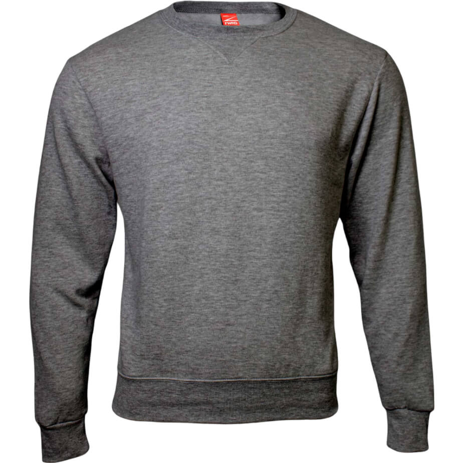 FWRD Basic Crew Neck Sweater Graphite Grey Front