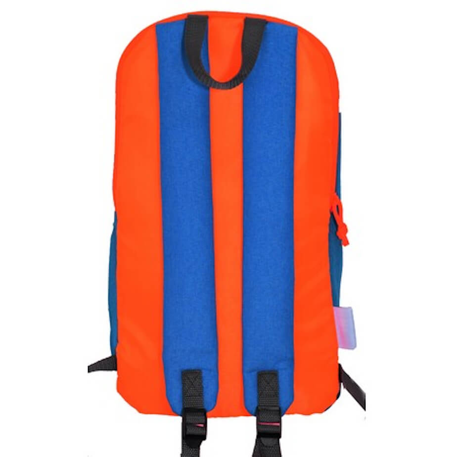 Trail Runner Backpack Light Blue Orange Back
