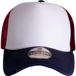 FWRD Vintage Trucker Three Tone Cap Navy-White-Burgundy