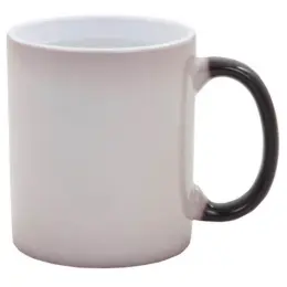 Heat Change Sublimation Mug Black Handle