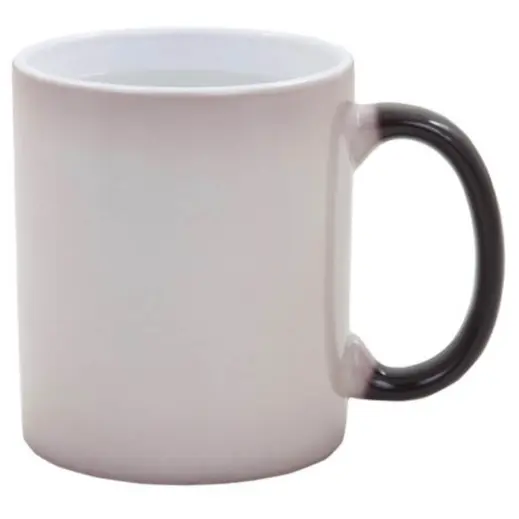 Heat Change Sublimation Mug Black Handle
