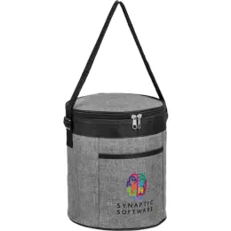 Blackstone Barrel 14-Can Cooler Grey Branded Front Image