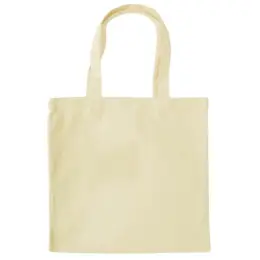 340g Cotton Tote Bag Cream Front Image
