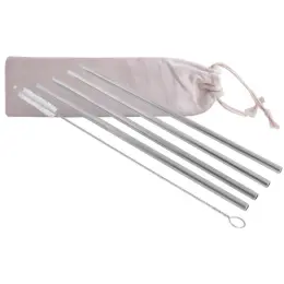 5-Piece SS Straws & Pipe Cleaner Display Image
