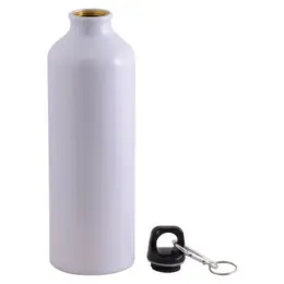 750ml Aluminium Sublimation Water Bottle White Open