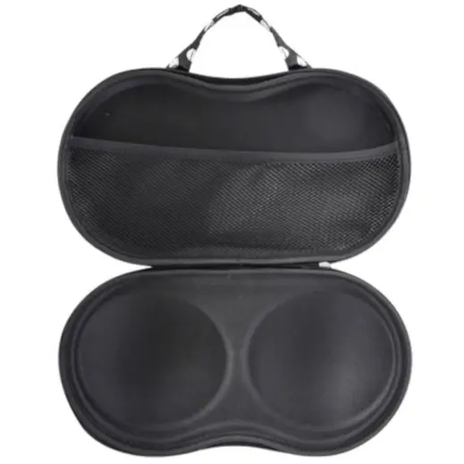 Bra Travel Case Black-White Open