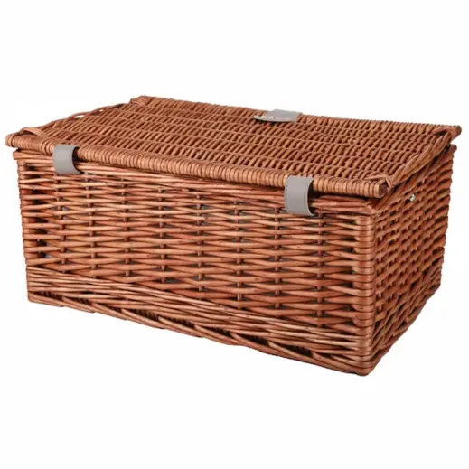 4-Person Wicker Picnic Basket Back