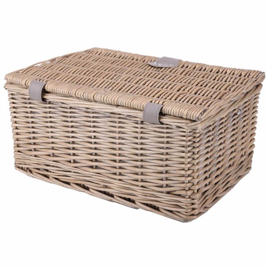 2-Person Wicker Picnic Basket Back