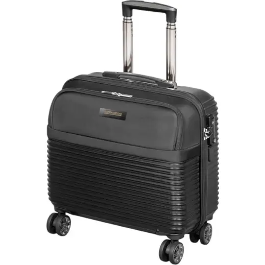 Alex Varga Odessa Laptop Trolley Case Black Retracted