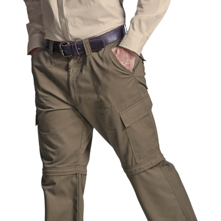 Mens Oliver Zip Off Cargo Pants Close Up Pockets