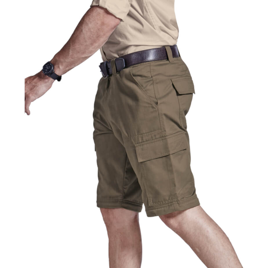 Mens Oliver Zip Off Cargo Pants Close Up Shorts