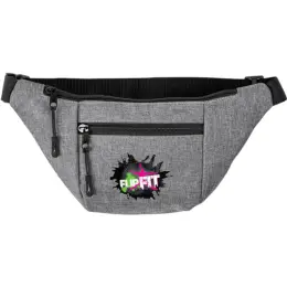 Slazenger Monterey Waist Bag Grey Front Branded Image
