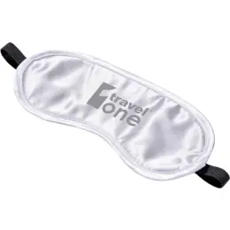 Aria Eye Mask Solid White Branded
