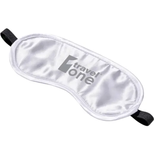Aria Eye Mask Solid White Branded