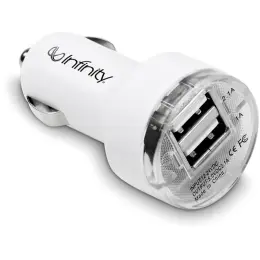 Voyage Dual USB Car Charger Branded Image