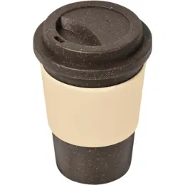 Kooshty Brown Bean Plastic Double-Wall Tumbler Cream