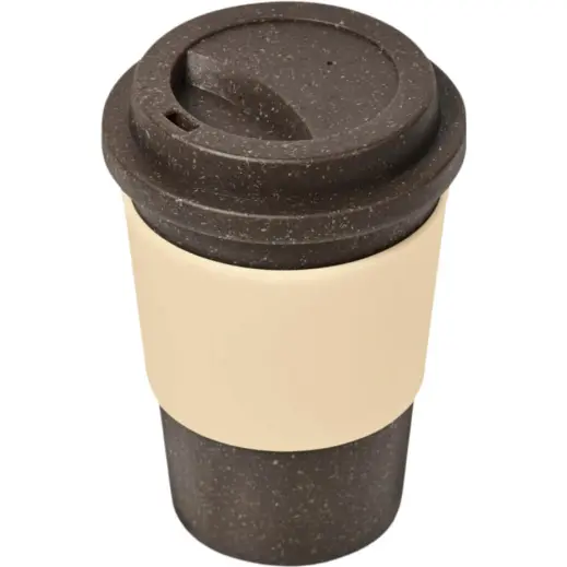 Kooshty Brown Bean Plastic Double-Wall Tumbler Cream