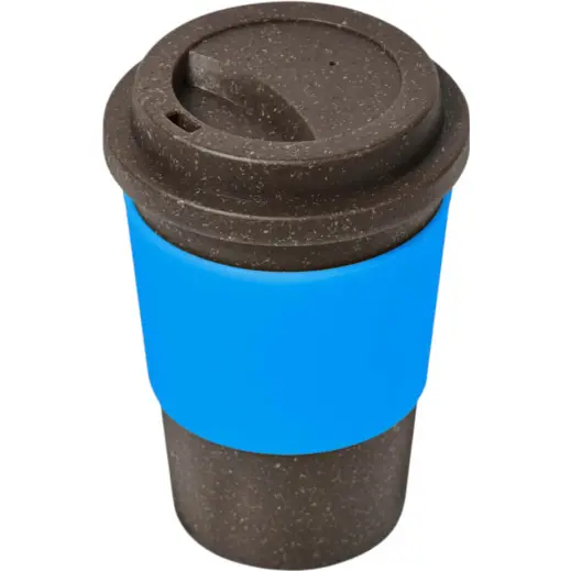 Kooshty Brown Bean Plastic Double-Wall Tumbler Cyan