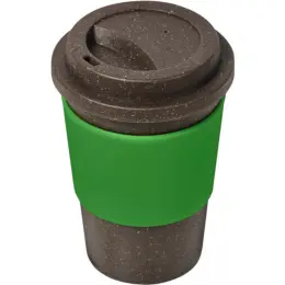 Kooshty Brown Bean Plastic Double-Wall Tumbler Green