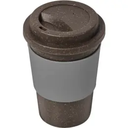 Kooshty Brown Bean Plastic Double-Wall Tumbler Grey