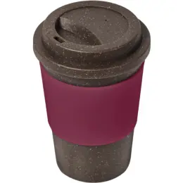Kooshty Brown Bean Plastic Double-Wall Tumbler Maroon