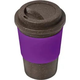 Kooshty Brown Bean Plastic Double-Wall Tumbler Purple
