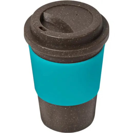 Kooshty Brown Bean Plastic Double-Wall Tumbler Turquoise