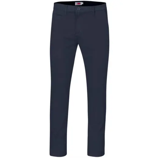 Mens Superb Stretch Chino Pants Navy Front