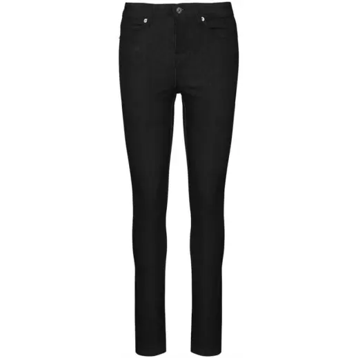 Ladies Fashion Denim Jeans Black Front