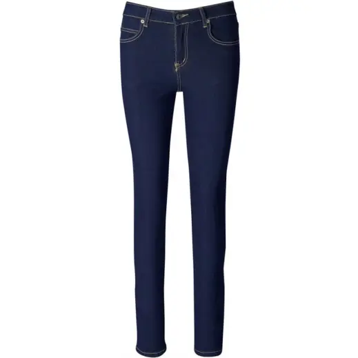 Ladies Fashion Denim Jeans Dark Blue Front