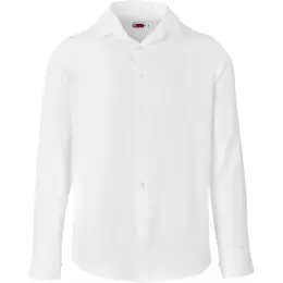 Mens Long Sleeve Wallstreet Shirt White Front Image