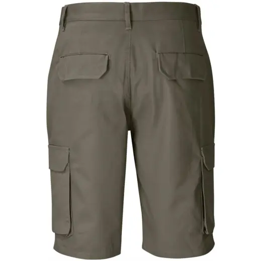 Mens Highlands Cargo Shorts Khaki Back