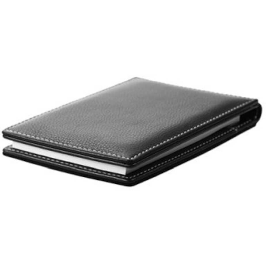 Desk Memo Pad Holder Black Closed