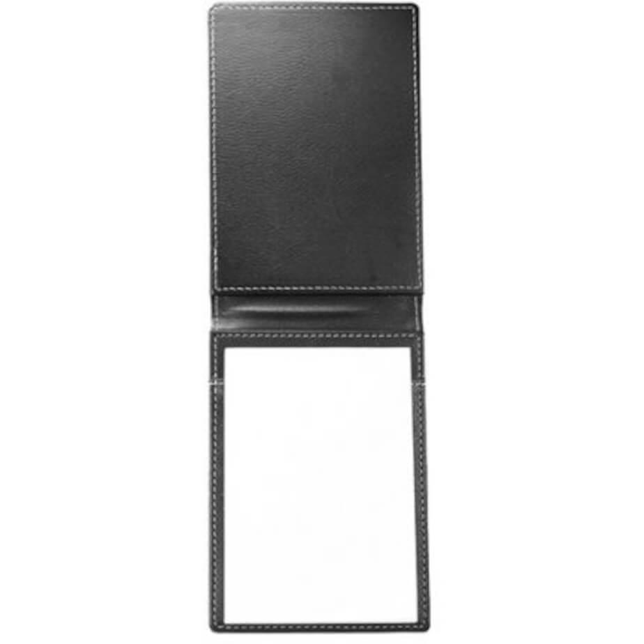 Desk Memo Pad Holder Black Open