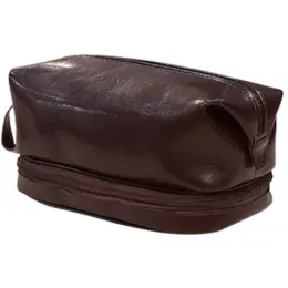 Adpel Toiletry Bag Brown Side Image