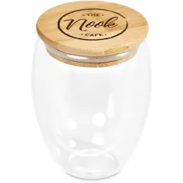 Okiyo Moco Glass & Bamboo Double-Wall Cup Main Image