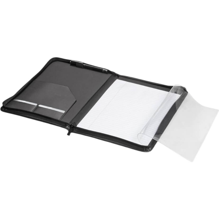 Altitude Windsor A4 Zip-Around Folder Black Open