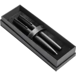 Alex Varga Galexia Ball Pen & Rollerball Set Gift Box Open Image