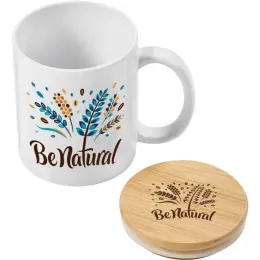 Okiyo Sozo Bamboo & Ceramic Sublimation Coffee Mug Main Image